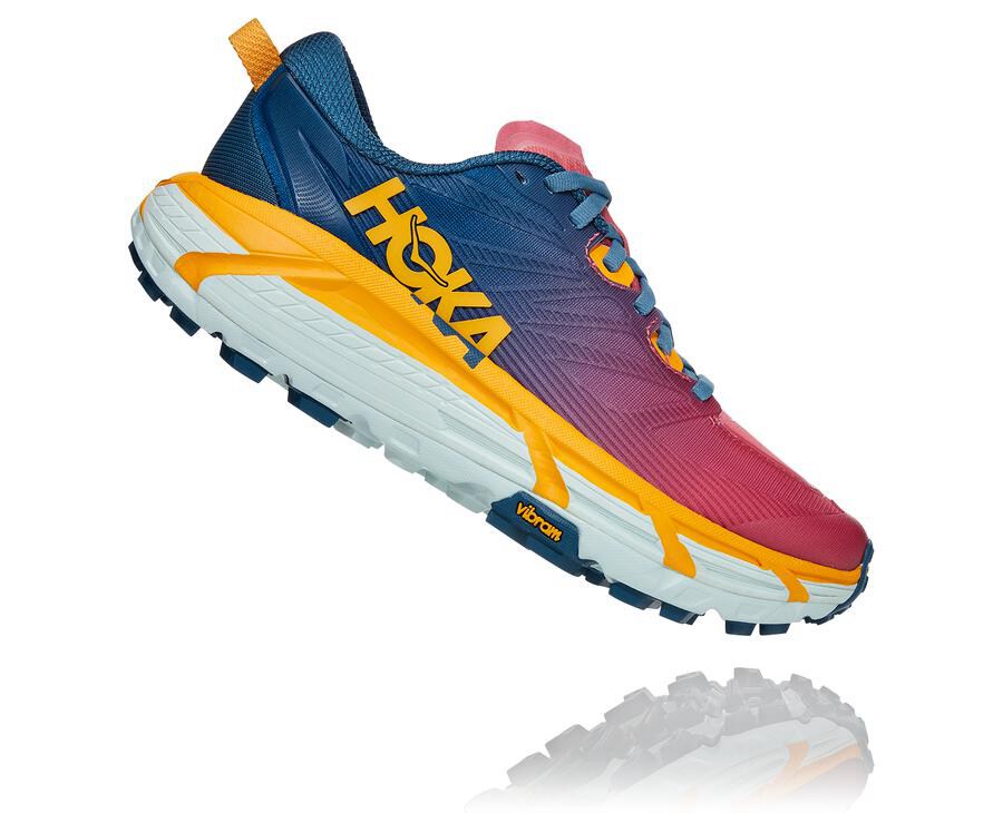 Hoka One One Trail Schoenen Dames - Mafate Speed 3 - Blauw - RE1870325